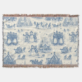 Blue Winter Toile Chinoiserie Decke