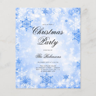 Blue Winter Wonder Holiday Einladungsprogramm & Me Flyer