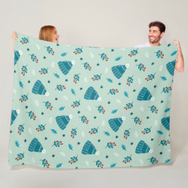 Blue Winter Wonderland Blanket Fleecedecke