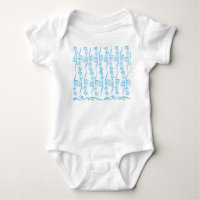 Blue Wirbel Baby Jersey Bodysuit