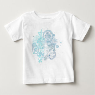 Blue Wirbel Baby T-shirt