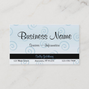 Blue Wirbel Business Card Visitenkarte