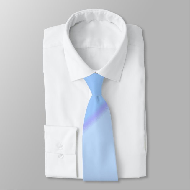 Blue Wirbel Neck Tie Krawatte (Gebunden)