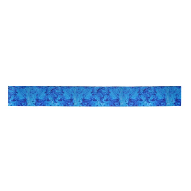 Blue Wirbel Satinband (Vorderseite)