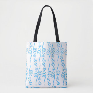 Blue Wirbel Tasche
