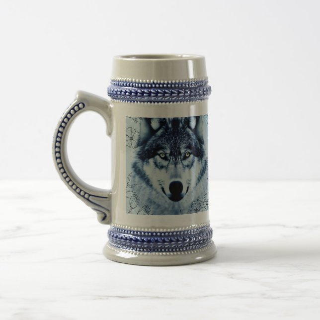 Blue Wolf Bierglas (Links)