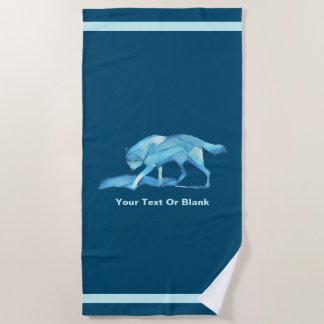 Blue Wolf Strandtuch