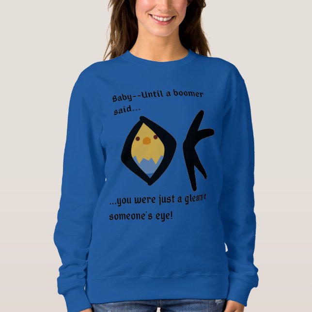 Blue Women's Basic Sweatshirt Boomeranged (Vorderseite)