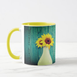 Blue Wood Daisy Tasse