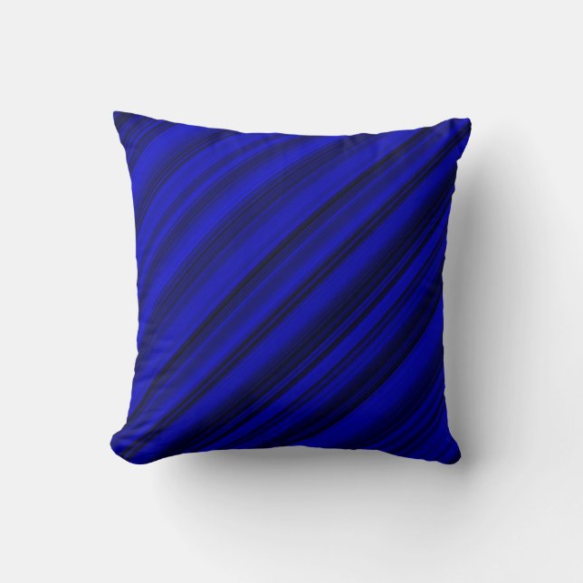 Blue Woodgrain Kissen (Vorderseite)