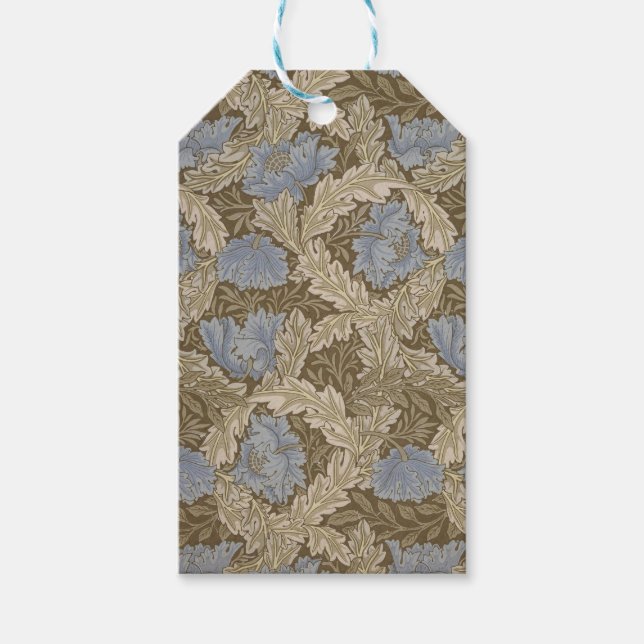 Blue Wreath Pattern (von William Morris) Geschenkanhänger (Vorderseite)