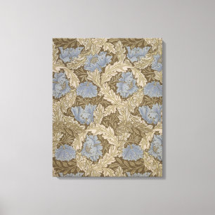 Blue Wreath Pattern (von William Morris) Leinwanddruck