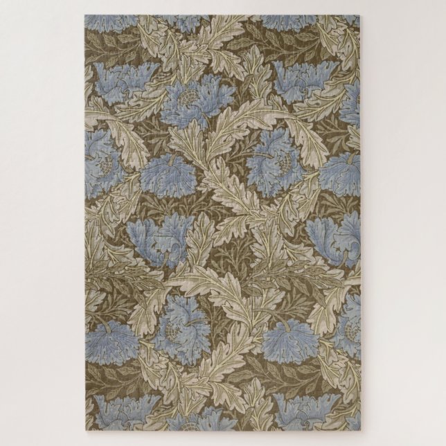 Blue Wreath Pattern (von William Morris) Puzzle (Vertikal)