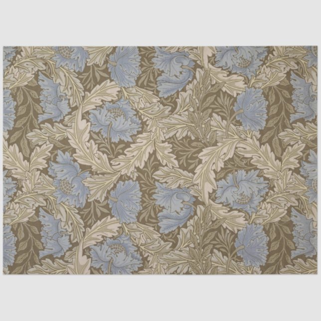 Blue Wreath Pattern (von William Morris) Seidenpapier (Vorderseite)