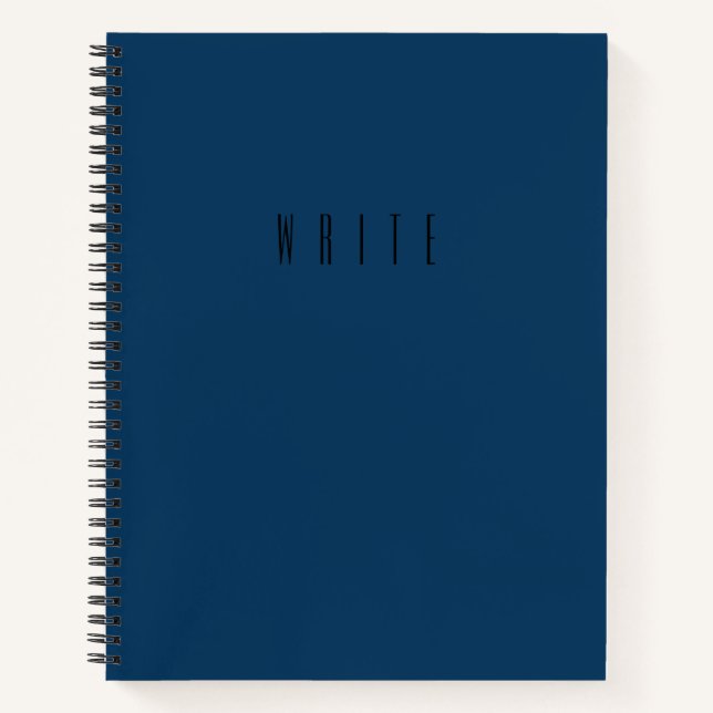 Blue Write Journal-Notebook Notizbuch (Vorderseite)