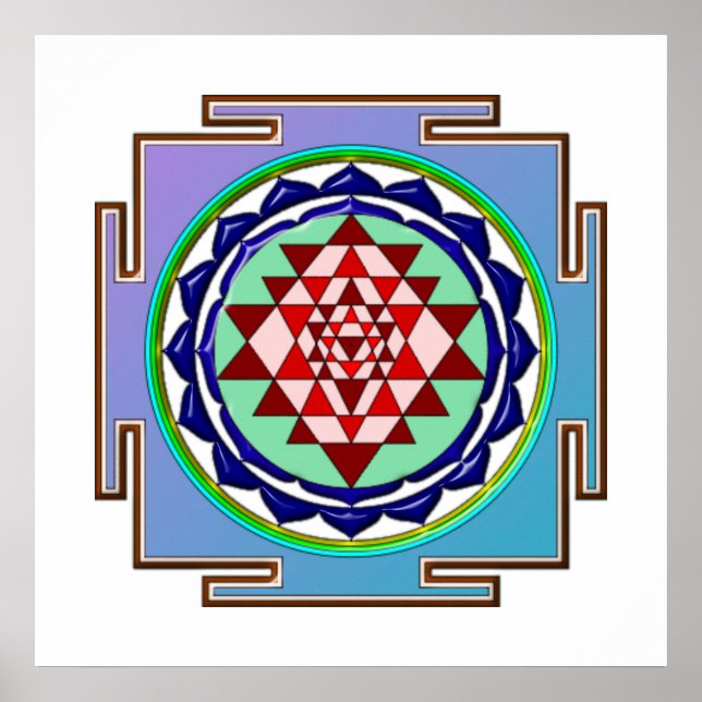 BLUE YANTRA POSTER (Vorne)