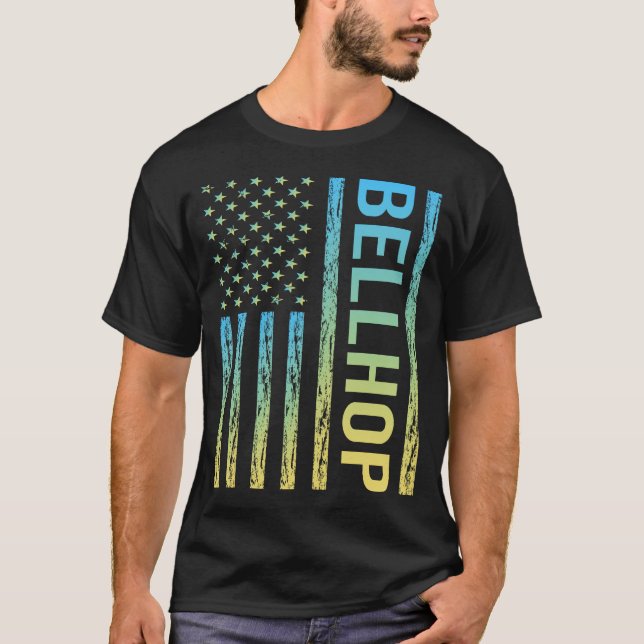 Blue Yellow Bellhop T-Shirt (Vorderseite)