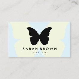 Blue & Yellow Butterfly | Elegant Professional Visitenkarte