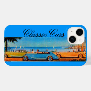BLUE YELLOW CLASSIC / VINTAGE CARS IM SOMMER Case-Mate iPhone HÜLLE