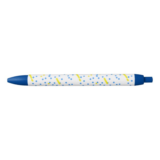 Blue Yellow Comet Meteorites Pen Kugelschreiber (Vorderseite)