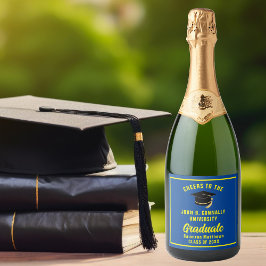 Blue Yellow Graduate Custom 2025 Graduation Party