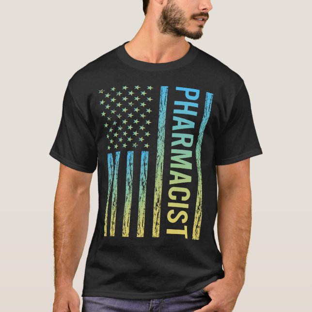 Blue Yellow Pharmacist T-Shirt (Vorderseite)