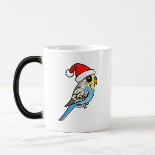 Blue & Yellow Santa Budgie Verwandlungstasse