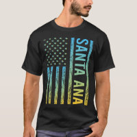 Blue Yellow USA Flag - Santa Ana