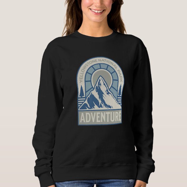 Blue Yellowstone National Park Wyoming Montana Ida Sweatshirt (Vorderseite)