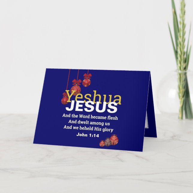 Blue YESHUA JESUS Weihnachten (Vorderseite)