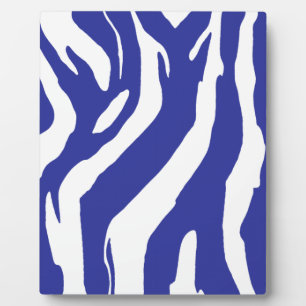 Blue Zebra Fotoplatte