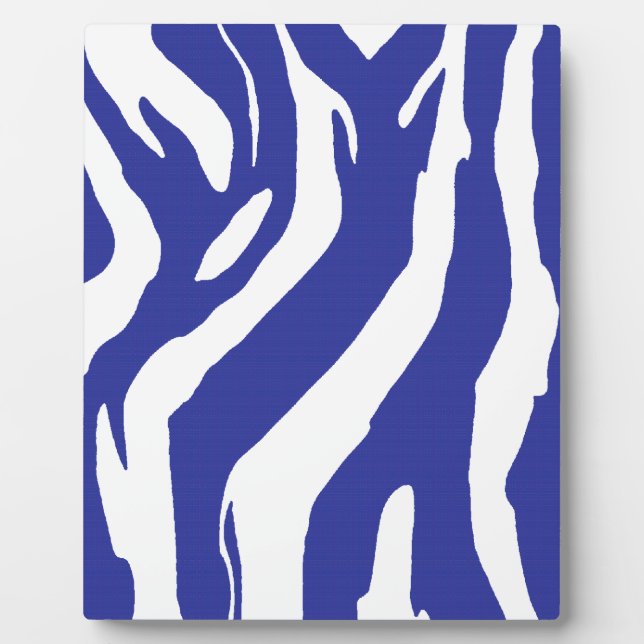 Blue Zebra Fotoplatte (Vorderseite)