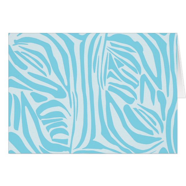 Blue Zebra Pattern (Vorderseite (Horizontal))