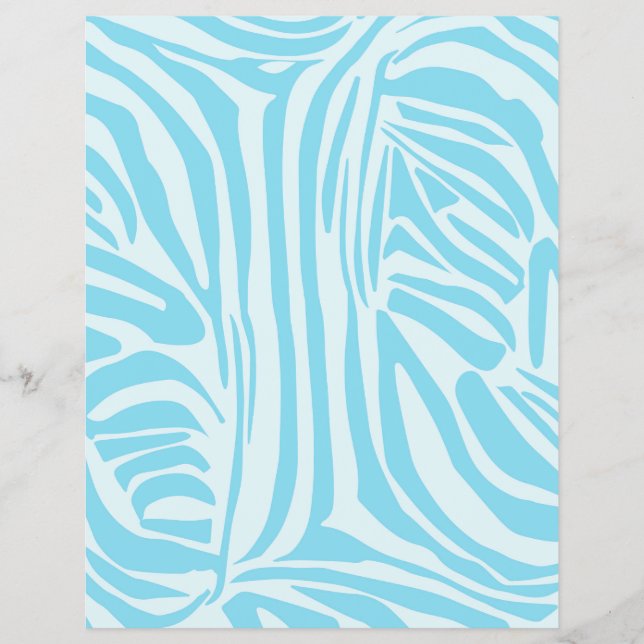 Blue Zebra Pattern Flyer (Vorne)