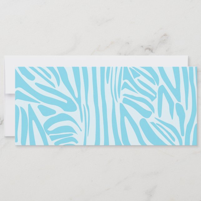 Blue Zebra Pattern Karte (Vorderseite)