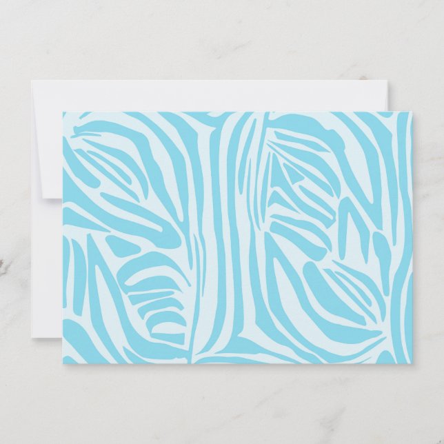 Blue Zebra Pattern Karte (Vorderseite)