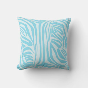 Blue Zebra Pattern Kissen