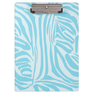 Blue Zebra Pattern Klemmbrett