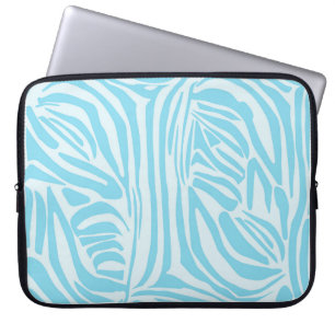 Blue Zebra Pattern Laptopschutzhülle