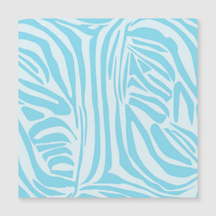 Blue Zebra Pattern Magneteinladung