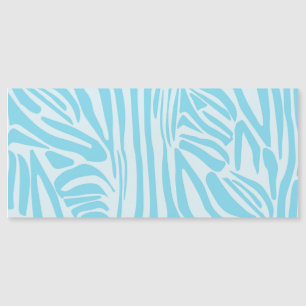 Blue Zebra Pattern Magnetkarte