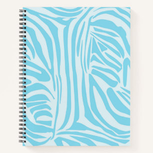 Blue Zebra Pattern Notizbuch