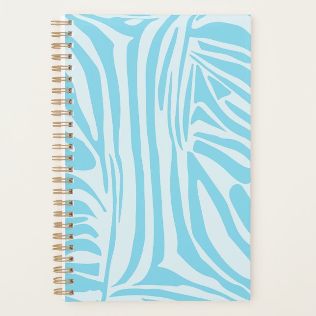 Blue Zebra Pattern Planer (Vorderseite)