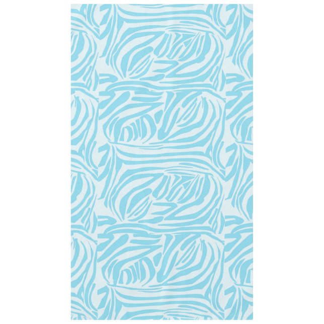 Blue Zebra Pattern Tischdecke (Vorderseite)