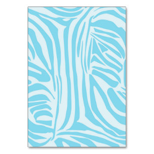 Blue Zebra Pattern Tischnummer