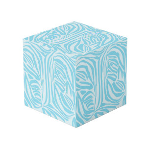 Blue Zebra Pattern Würfel