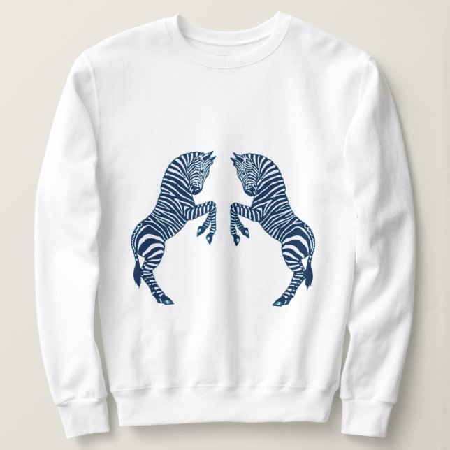 Blue Zebras Sweatshirt (Design vorne)