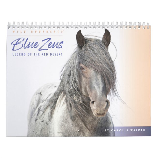 Blue Zeus Wild Horse Calendar Kalender (Titelbild)