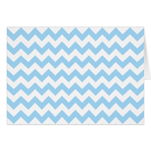 Blue Zigzag, Blue Zickzack, geometrisches Muster (Vorderseite (Horizontal))