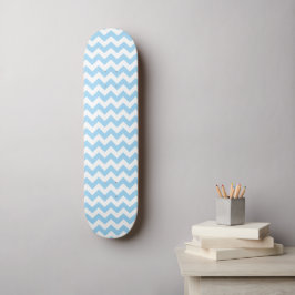 Blue Zigzag, Blue Zickzack, geometrisches Muster Skateboard